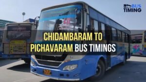 Chidambaram to Pichavaram Bus Timings