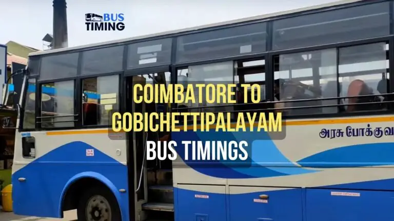 Coimbatore-to-Gobichettipalayam-Bus-Timings